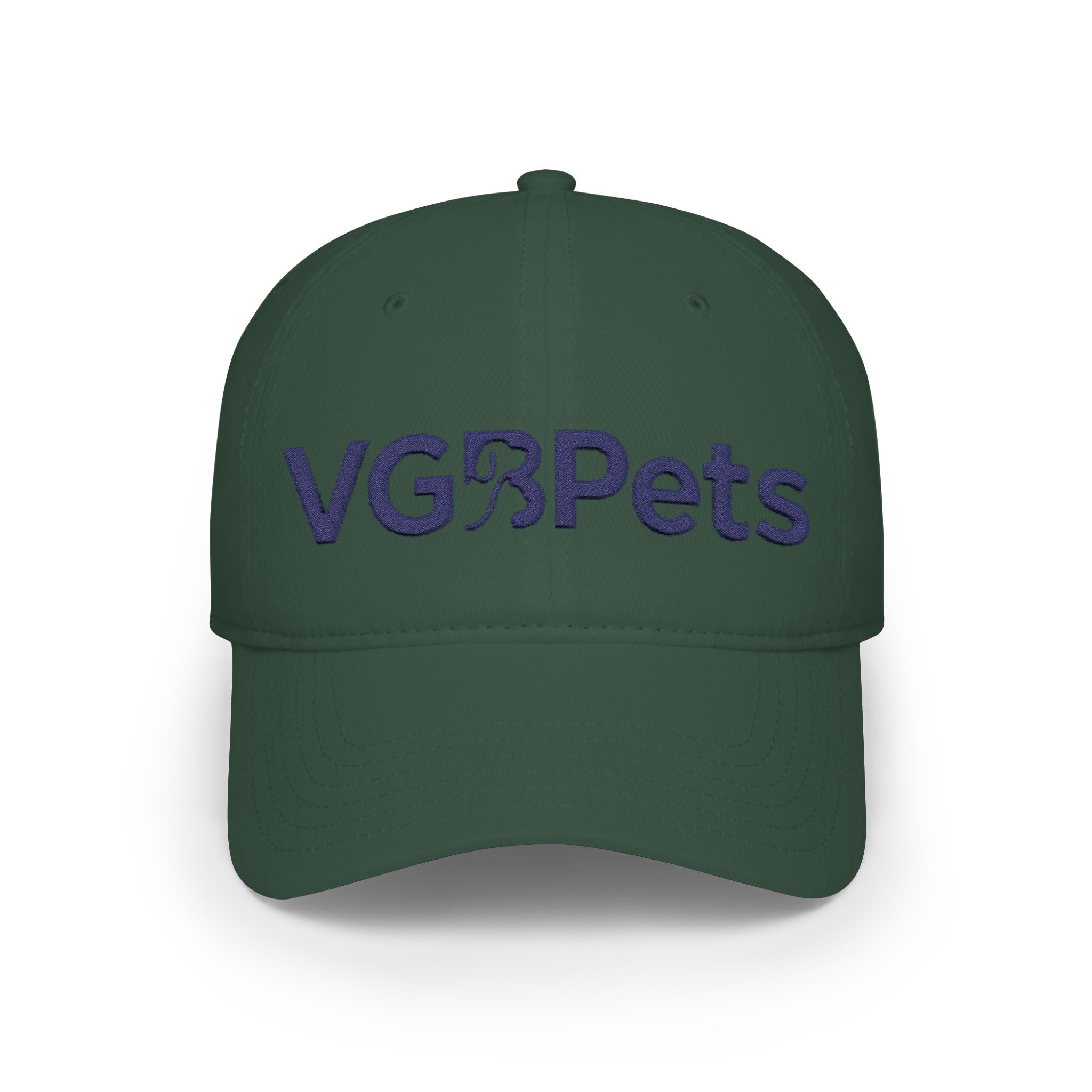 VGBPets Embroidered Baseball Cap — Low Profile Red Pet Lover Hat