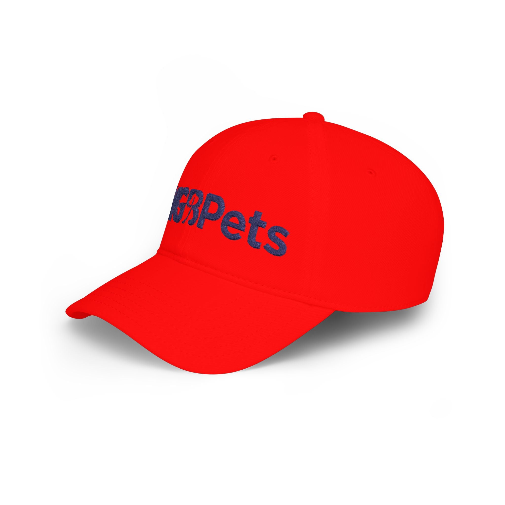 VGBPets Embroidered Baseball Cap — Low Profile Red Pet Lover Hat